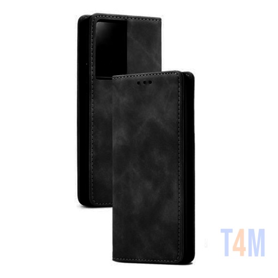 Capa de Couro com Bolso Interno para Samsung Galaxy Note 20 Ultra Preto